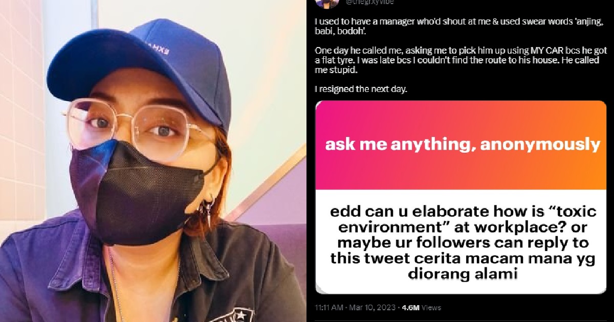 STAFF ON PROBATION GOT CALLED “ANJING, BABI” FOR 3 MONTHS, QUITS ON DAY SHE GOT CONFIRMED