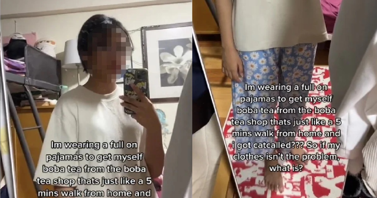 WOMAN WEARING PYJAMAS BUT STILL GOT CATCALLED BY MEN @ JURONG, WARNS OTHER GIRLS