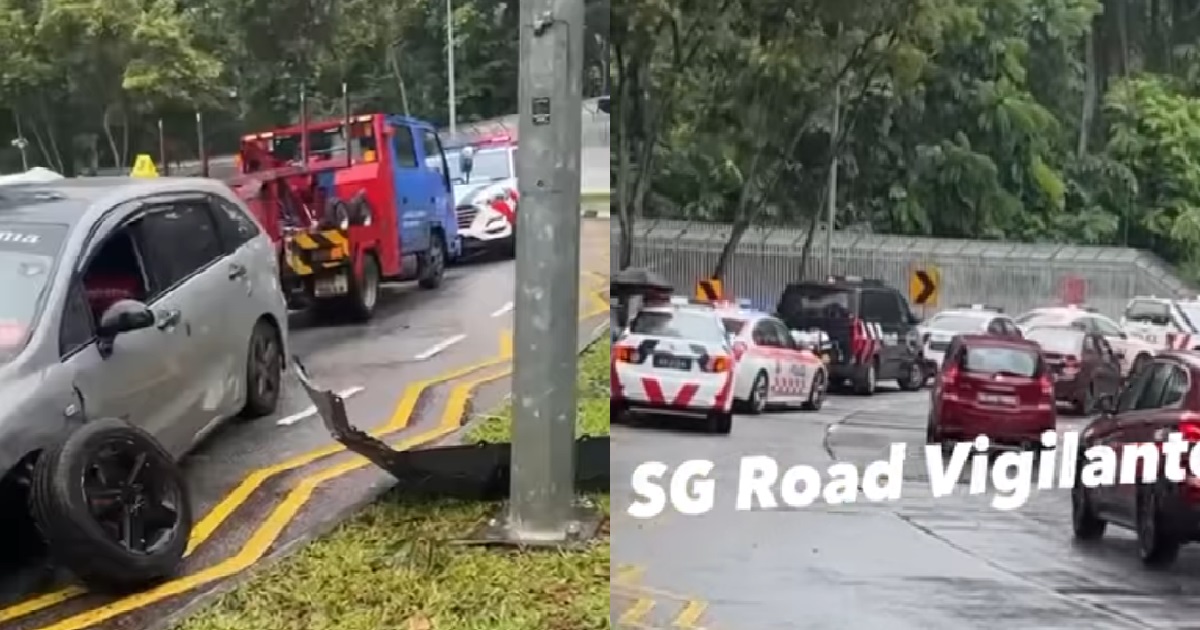 DRIVER WHO LEFT ACCIDENT SCENE AFTER CRASHING NEAR ISTANA, WANTED BY POLICE