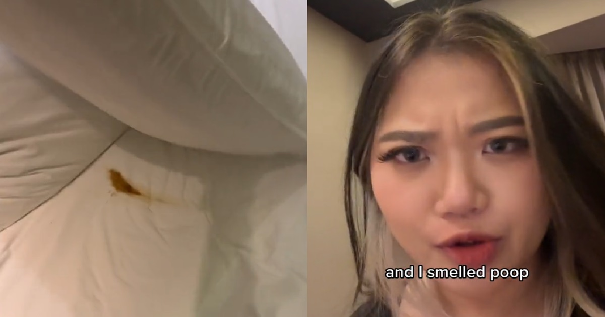 WOMAN HORRIFIED TO FIND POOP UNDER PILLOW & BED SHEET @ S’PORE HOTEL ROOM