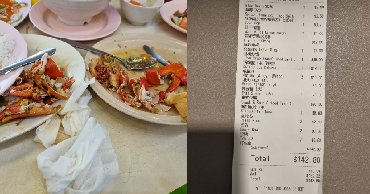 WOMAN ORDERED 1 CRAB BUT CHEF COOKED 3 CRABS BY ACCIDENT, CHARGED $110 FOR ALL 3