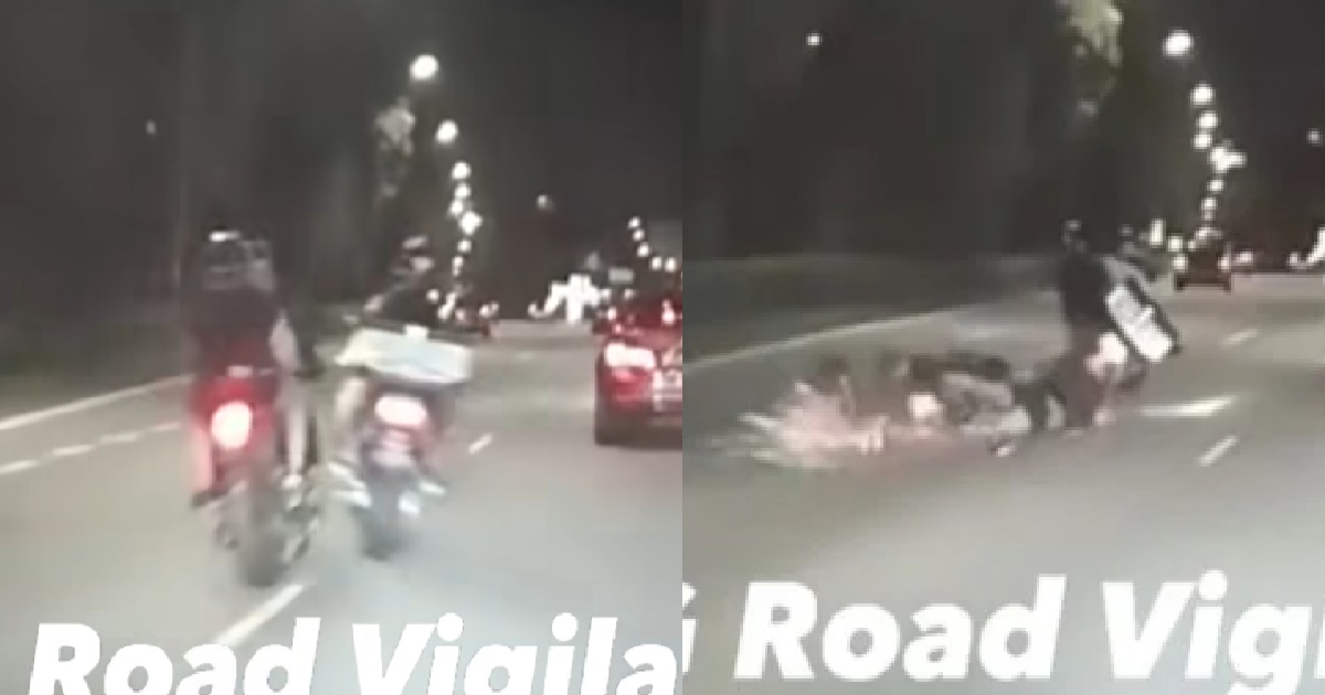 MOTORCYCLISTS & THEIR PILLIONS THROWN OFF BIKES IN BKE CRASH, ALL SENT TO HOSPITAL