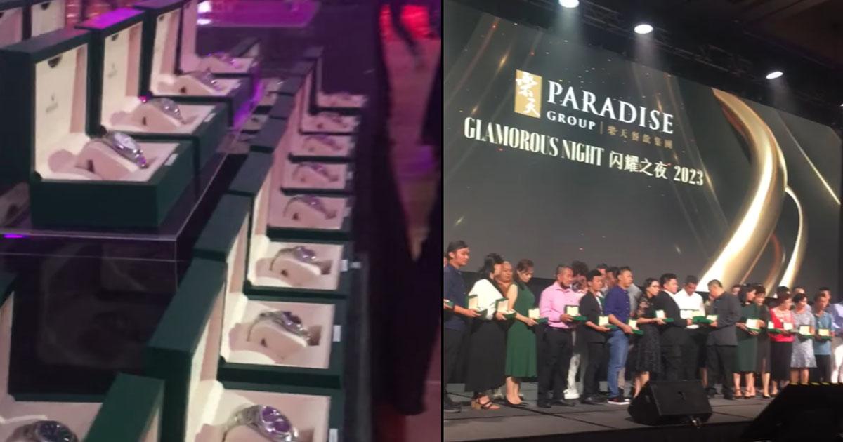 GENEROUS PARADISE GROUP REWARDS 100 WORKERS WITH BRAND NEW ROLEX