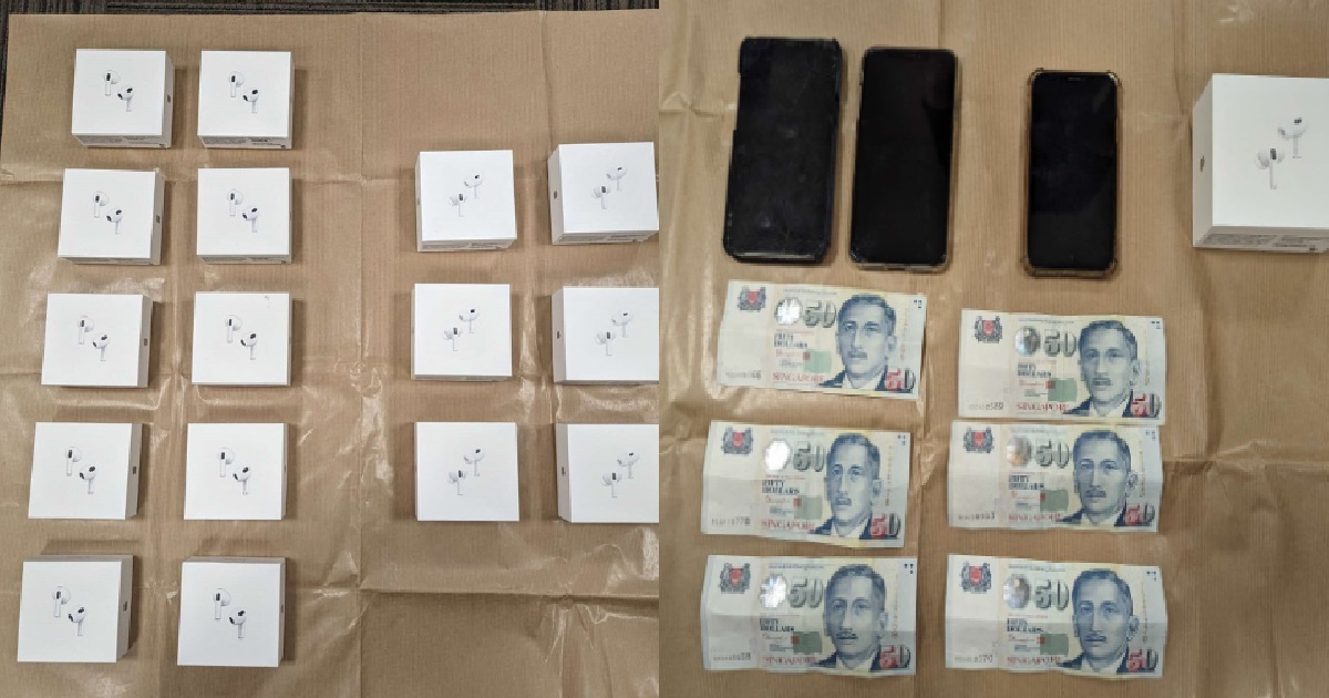 26 AND 31 Y.O MEN ARRESTED FOR SCAM ON CAROUSELL WHERE THEY SOLD FAKE AIRPODS