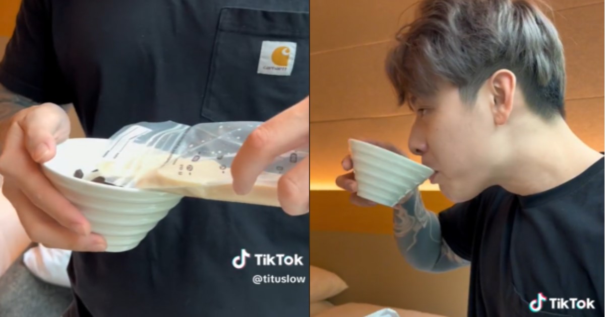 TITUS LOW SEEN TAKING CEREAL WITH MILK FROM HIS WIFE’S ‘NEH NEH’