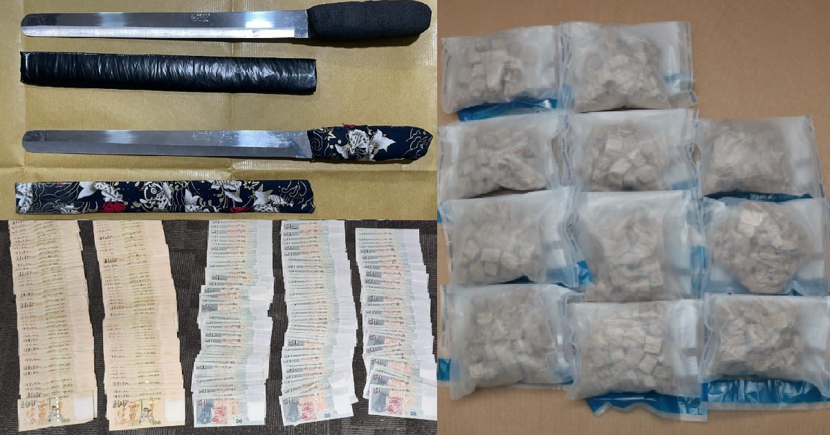 35 Y.O MAN CLIMBED OUT OF TAMPINES FLAT KITCHEN WINDOW TO ESCAPE CNB OFFICERS, ARRESTED