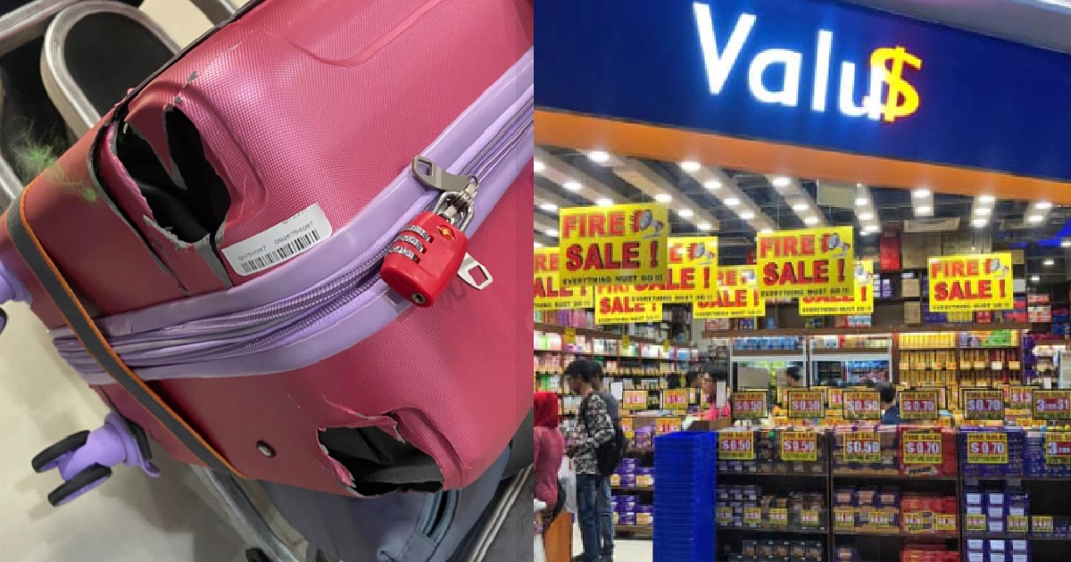 WOMAN BOUGHT LUGGAGE FROM VALU$, WHEELS FELL OFF & HERE CRACK THERE CRACK