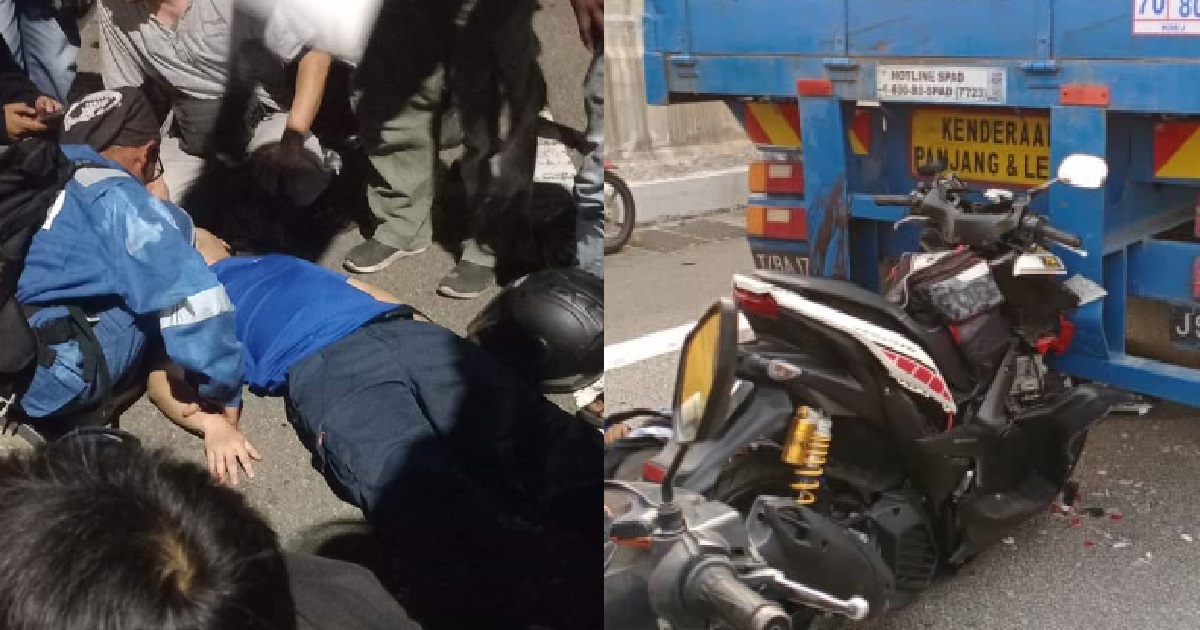 3 INJURED IN BACK-TO-BACK ACCIDENTS @ TUAS 2ND LINK, RIDER LYING IN POOL OF BLOOD