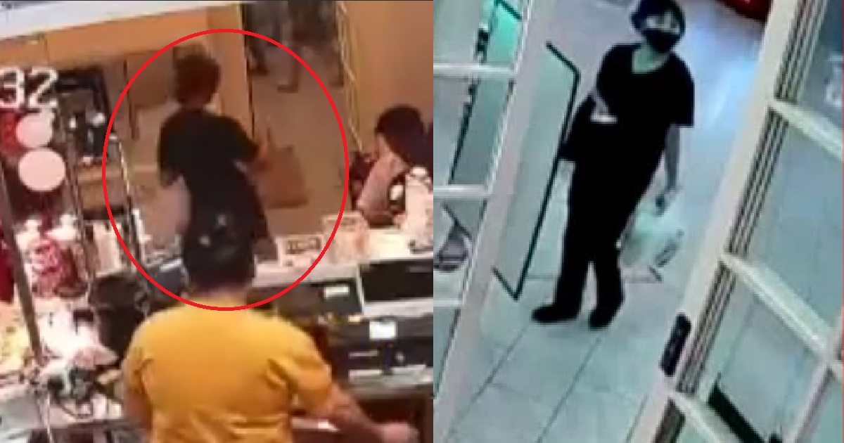WOMAN STEALS OTHER CUSTOMER’S FOOD ORDER FROM COUNTER @ PLQ RESTAURANT