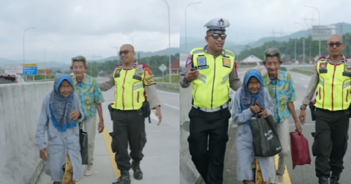 ELDERLY PARENTS CAN’T AFFORD PUBLIC TRANSPORT, WALK 17.5KM TO VISIT THEIR CHILDREN