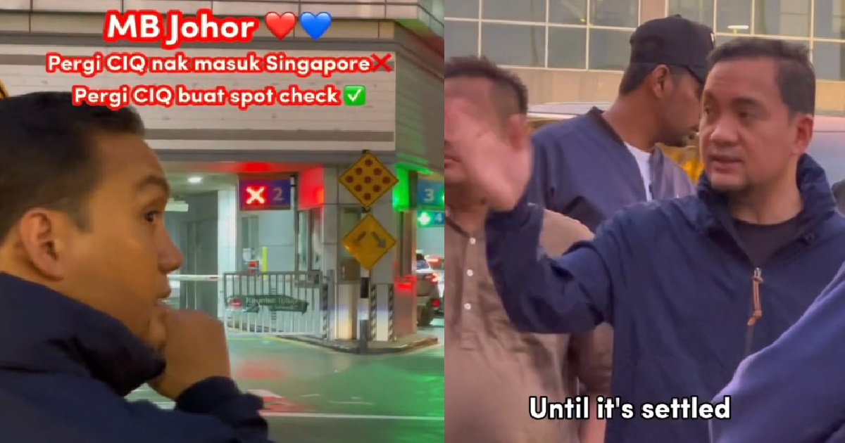 HALF OF JOHOR CUSTOMS’ COUNTERS NOT OPEN, KENA GAN BY JOHOR CHIEF MINISTER