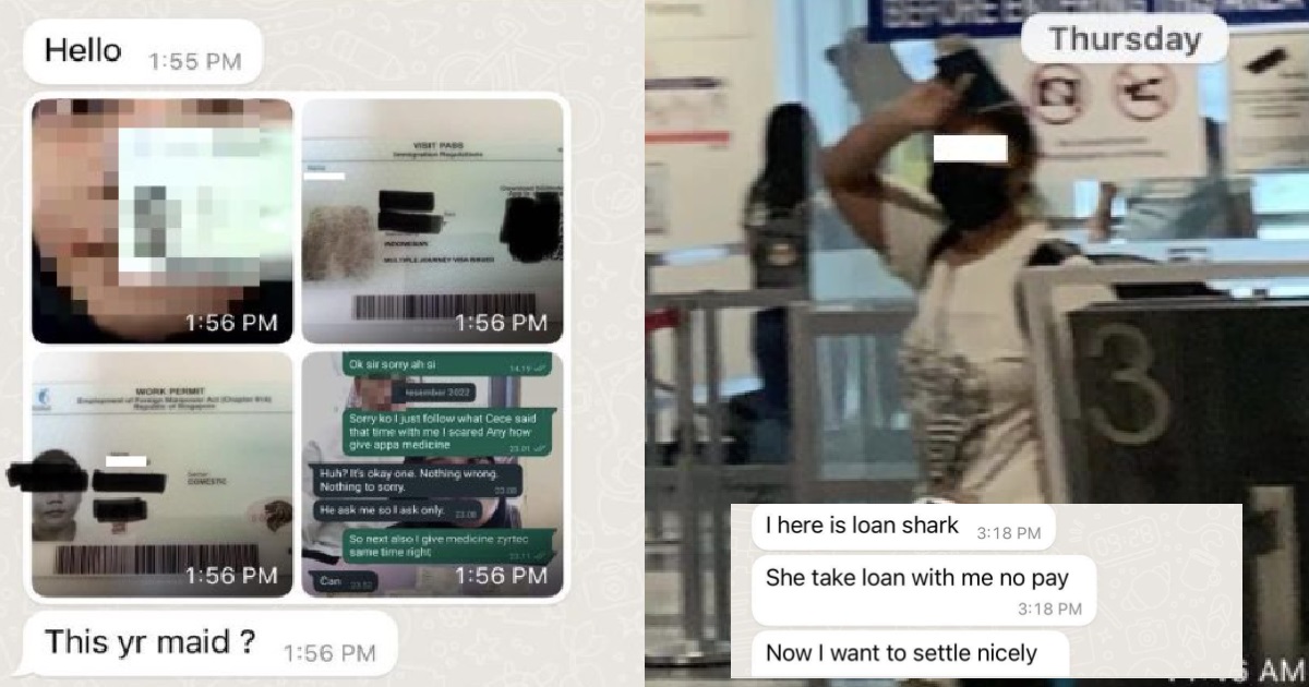 MAID BORROWED FROM AH LONG, RETURNED TO INDONESIA & LEFT EMPLOYERS AT MERCY OF LOANSHARKS