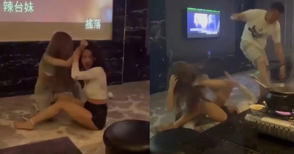 WOMAN KENA WHACK UNTIL JIALAT AT KTV LOUNGE OVER $870 DEBT, KENA HOT SOUP TO THE FACE