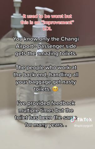 POOR CONDITIONS OF CHANGI AIRPORT'S STAFF TOILETS - 