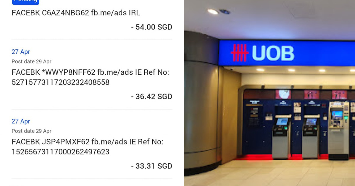 MAN’S UOB DEBIT CARD DEDUCTED 13 TIMES WITHOUT ANY OTP ALERTS