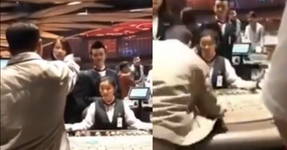 MAN LOSES MONEY IN GENTING HIGHLAND CASINO, BANGS TABLE AND STARTS A SCENE
