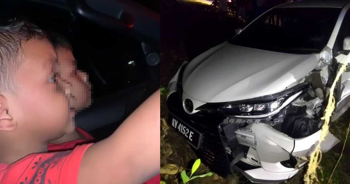 TWO 6 Y.O BOY DROVE CAR TO BUY SNACKS IN THE MIDDLE OF THE NIGHT & CRASHES IT