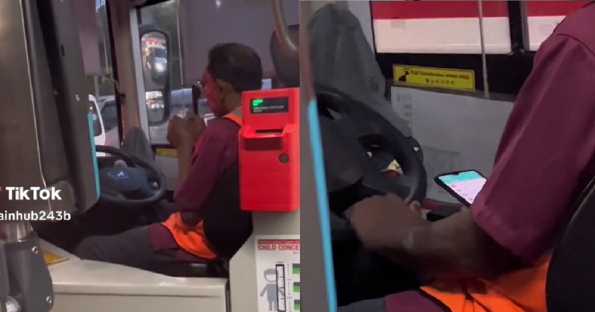 SMRT BUS DRIVER SEEN IN VIDEO USING PHONE WHILE DRIVING, SUSPENDED FOR ...