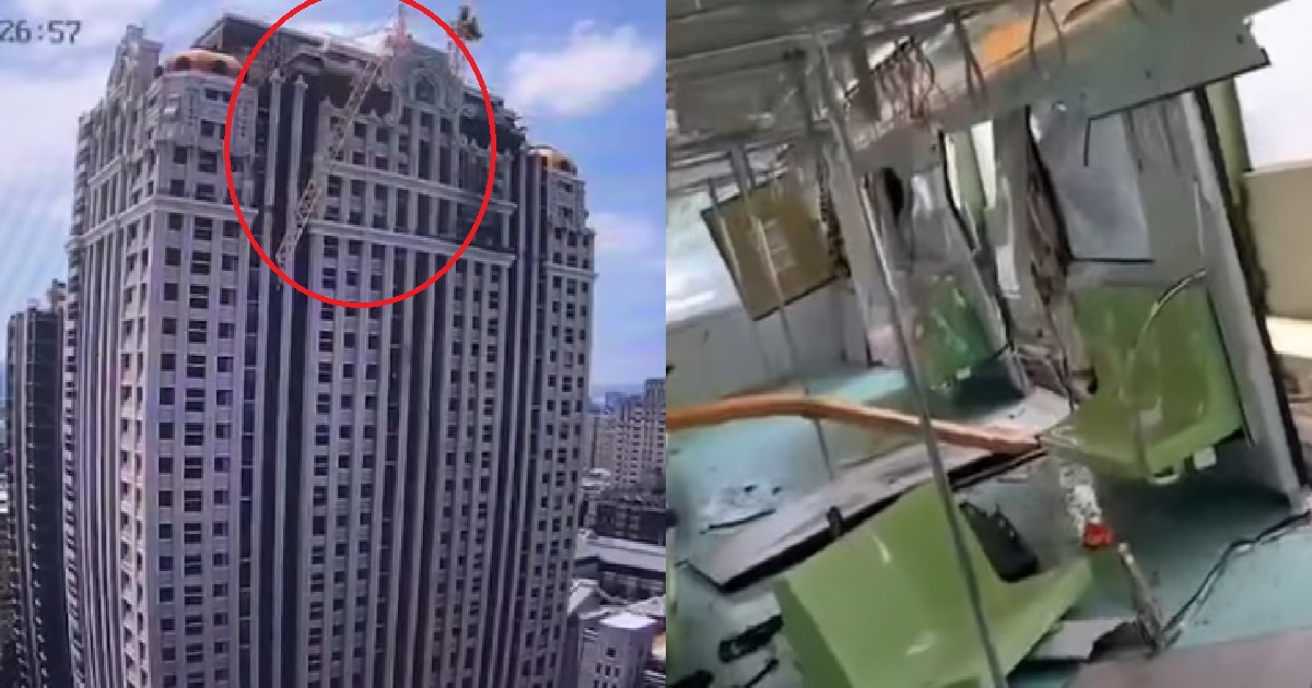 CRANE FELL FROM CONSTRUCTION SITE ON 30TH FLOOR, KILLING 1 PERSON & INJURING 8