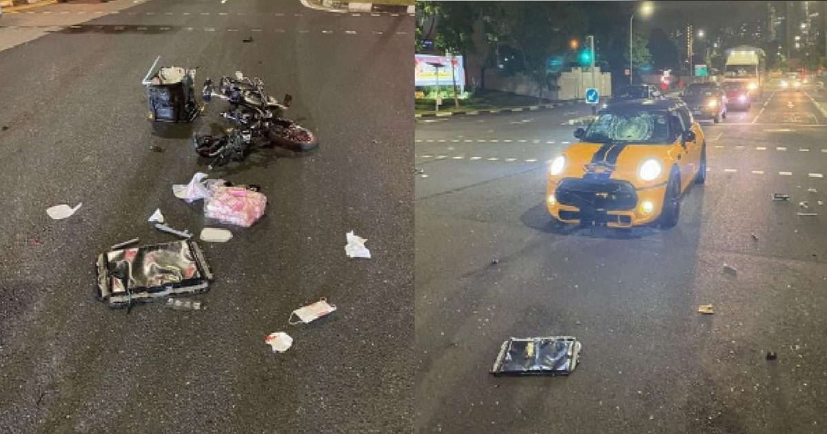 DRUNK DRIVER THAT KILLED DELIVERY RIDER AFTER CRASHING INTO HIM @ HOUGANG, JAILED