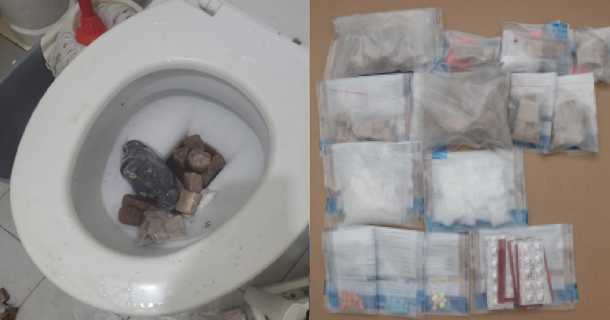 39 Y.O S’PORE MAN ARRESTED DURING DRUG RAID, THREW DRUGS INTO TOILET BOWL