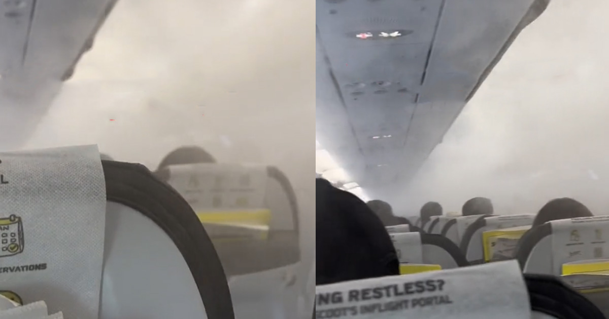 SMOKE FILLS SCOOT FLIGHT FROM BKK TO SG, “U-TURN” BACK TO BANGKOK