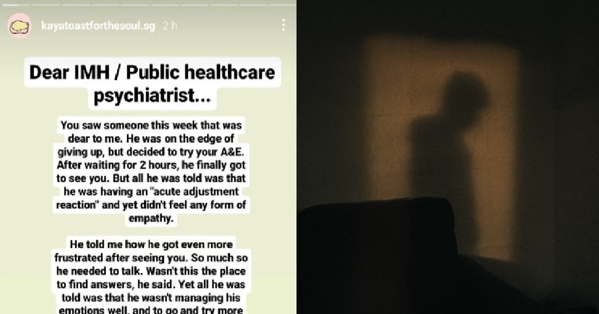 MAN SAYS ONLY THE RICH CAN AFFORD PROPER HELP FOR MENTAL ILLNESS, POOR = SUFFER