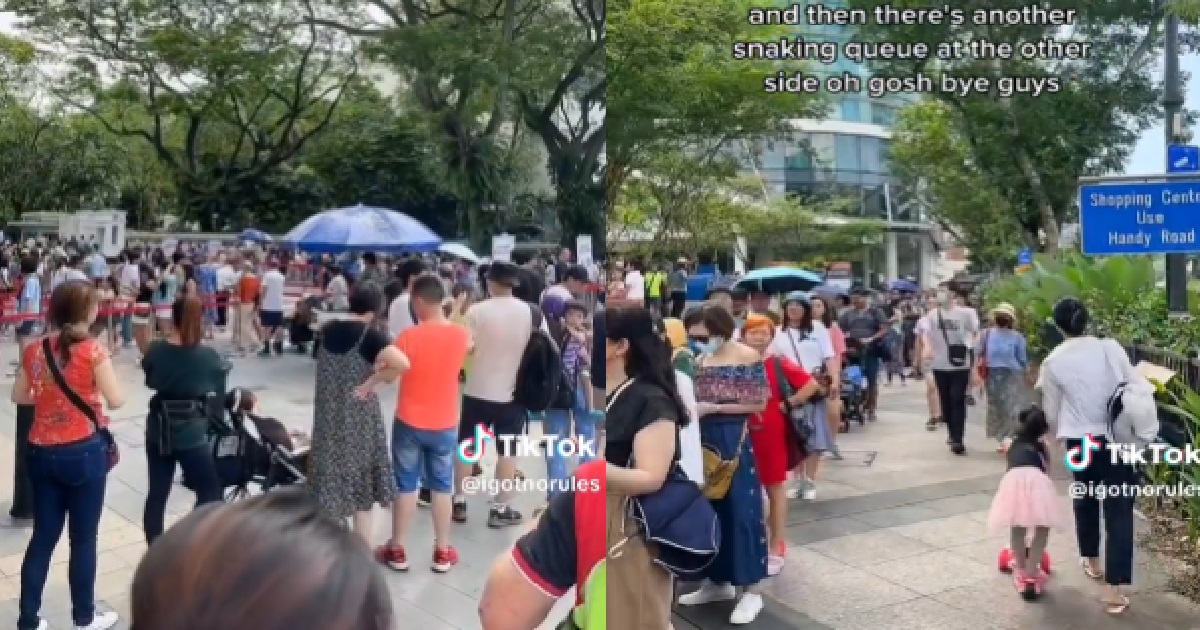ISTANA OPEN HOUSE SIBEI BUSY, QUEUE ALL THE WAY UNTIL PLAZA SINGAPURA