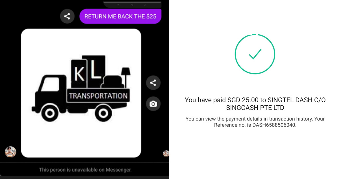 MAN SCAMMED: GOT BLOCKED ON FB AFTER TRANSFERRING $25 FOR A SOFA