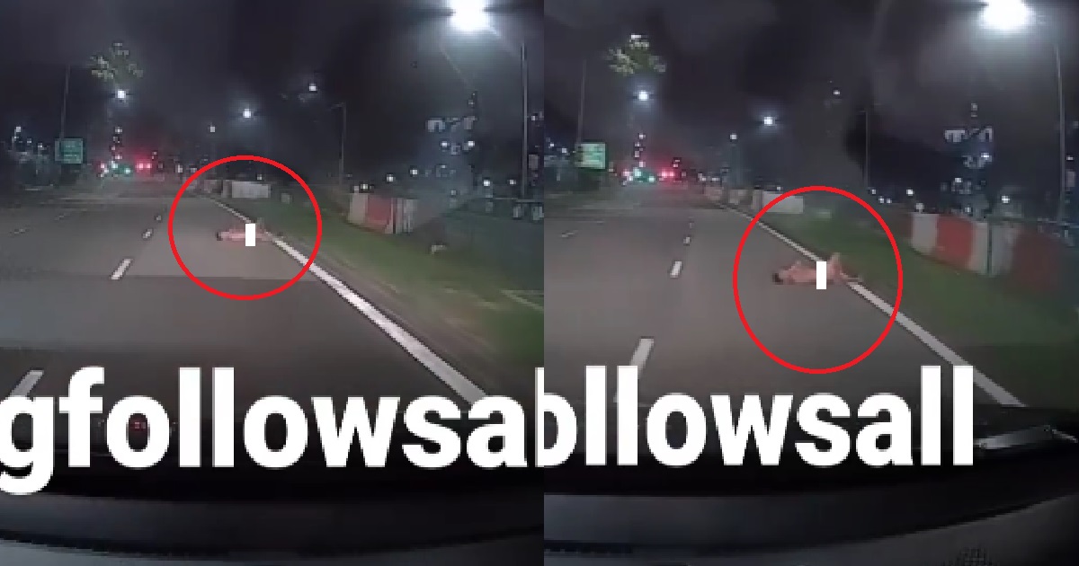 34 Y.O MAN NEVER WEAR ANYTHING & LIE DOWN IN MIDDLE OF ROAD @ YISHUN, ARRESTED
