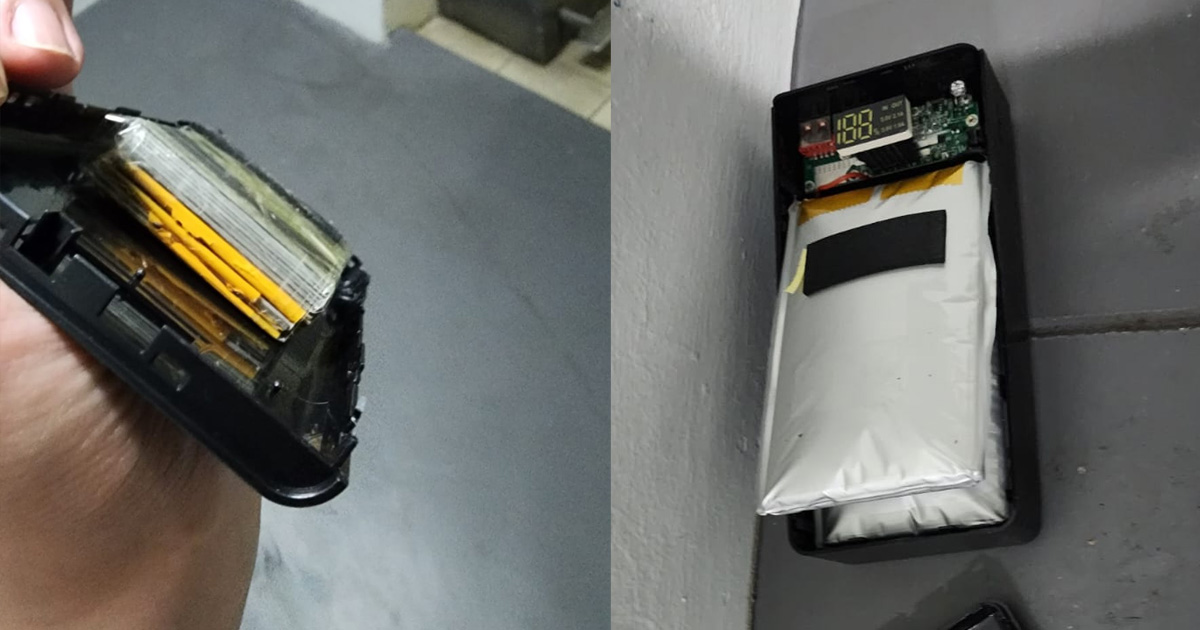 FAKE 50,000MAH BANK ALMOST EXPLODES IN HDB, WEIGHT PLATES FOUND INSIDE
