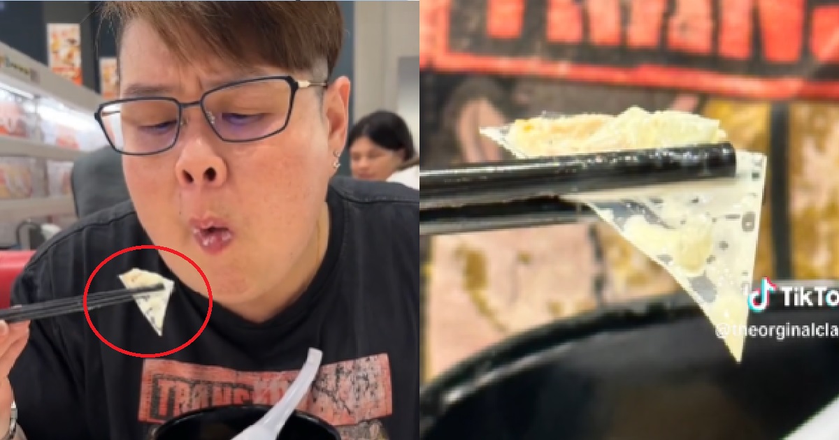 WOMAN BIT ONTO SHARP PIECE OF PLASTIC SHARD @ GENKI SUSHI, GOT CUT ON HER CHEEK