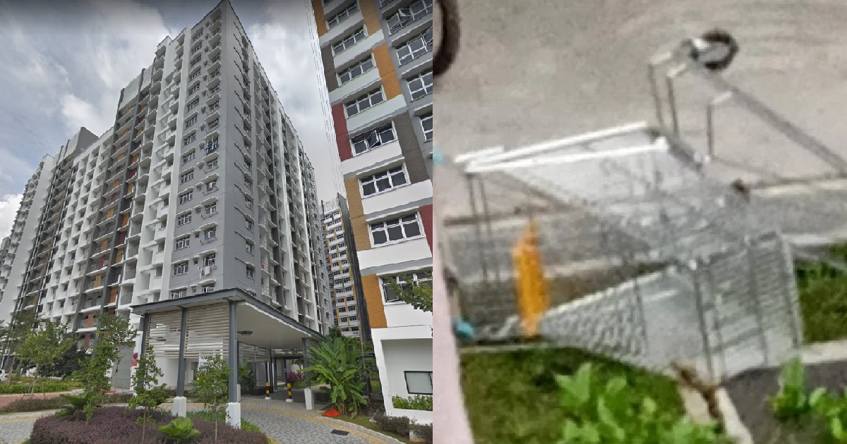POOP & USED SANITARY PADS ALLEGEDLY BEING THROWN DOWN FROM PUNGGOL HDB DAILY