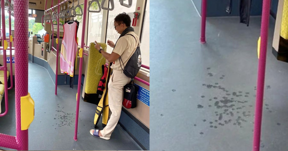 EDUCATION CAN ONLY TAKE U SO FAR, STUDENT HANGS DRIPPING SHIRT IN BUS