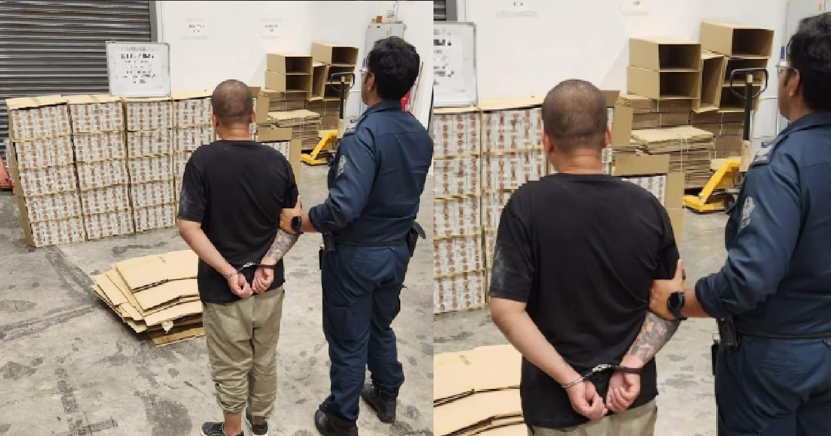 S’PORE & PRC MEN ARRESTED FOR ILLEGAL CIGGS @ JLN BOON LAY & SENANG CRESCENT