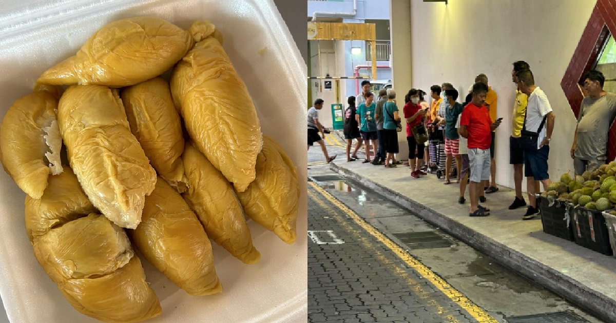 DURIAN SELLER AT YISHUN GIVING AWAY $30K WORTH OF DURIANS FOR FREE UNTIL 15 JUNE