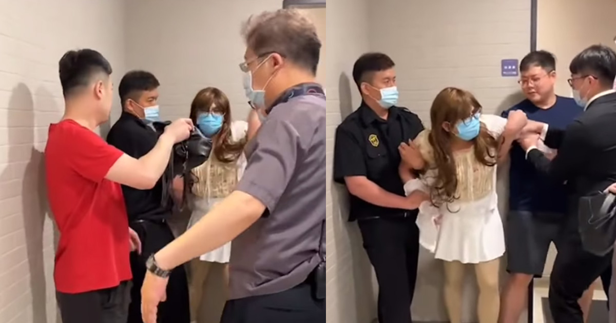 TAIWAN MAN DRESSES UP LIKE A WOMAN TO FILM OTHER WOMEN IN THE TOILET