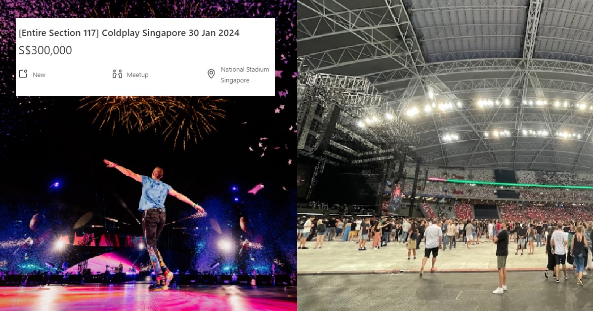 SCALPER RESELLS TIX FOR WHOLE SECTION OF COLDPLAY’S S’PORE CONCERT FOR $300K