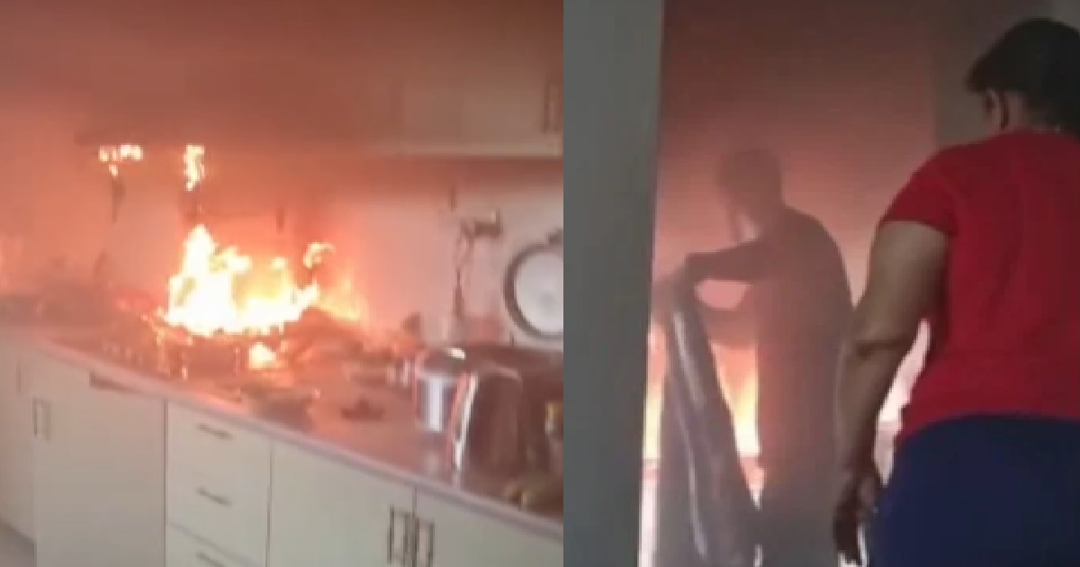 J&T EXPRESS DELIVERYMAN HELPS PUT OUT FIRE AT CUSTOMER’S HOME, COOL AND CALM