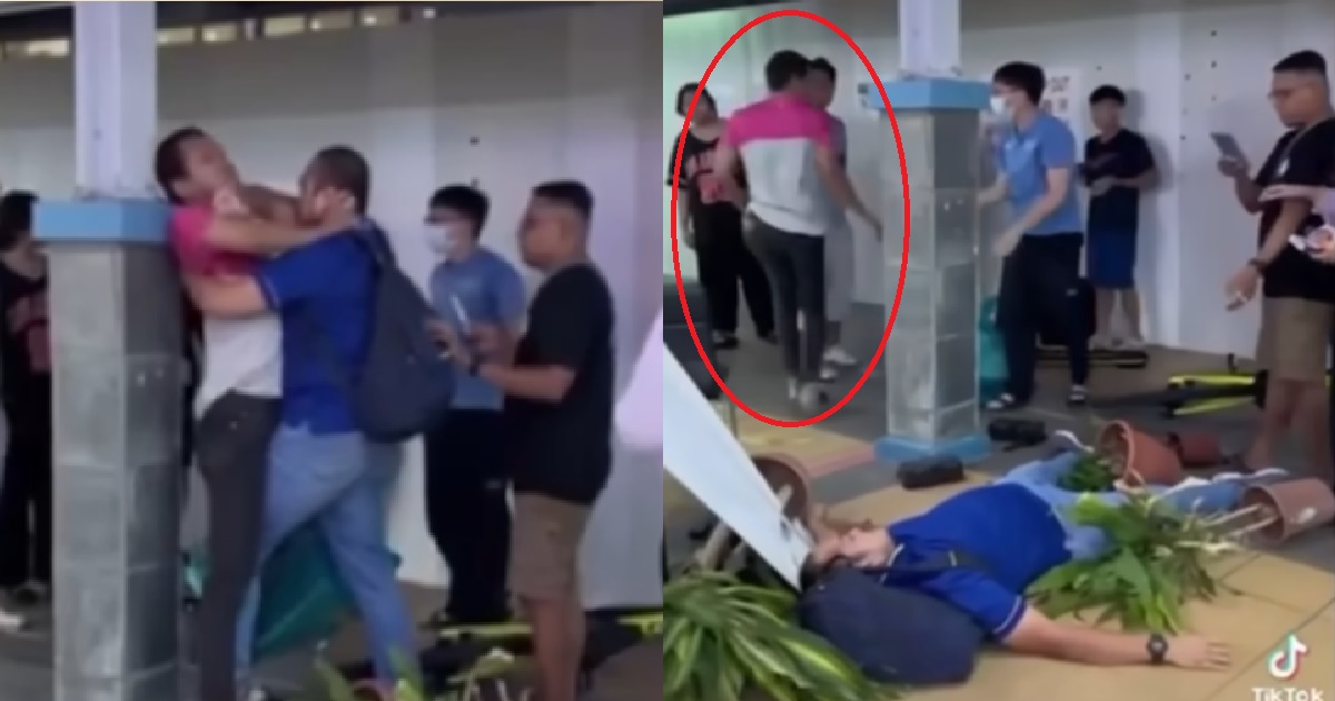 DELIVERY RIDER KNOCKS DOWN WOMAN @ TOA PAYOH, FIGHTS & K.O PASSERBY BEFORE FLEEING