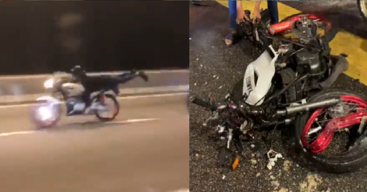 18 Y.O MOTORCYCLIST DOES “SUPERMAN” STUNT WHILE SPEEDING, KILLED IN FATAL CRASH