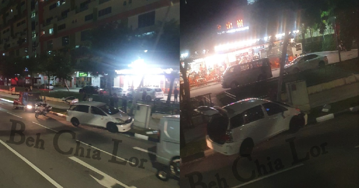 31 Y.O MAN ARRESTED FOR DRIVING WITH NO LICENSE, CAR CRASHED INTO LAMP-POST @ YISHUN