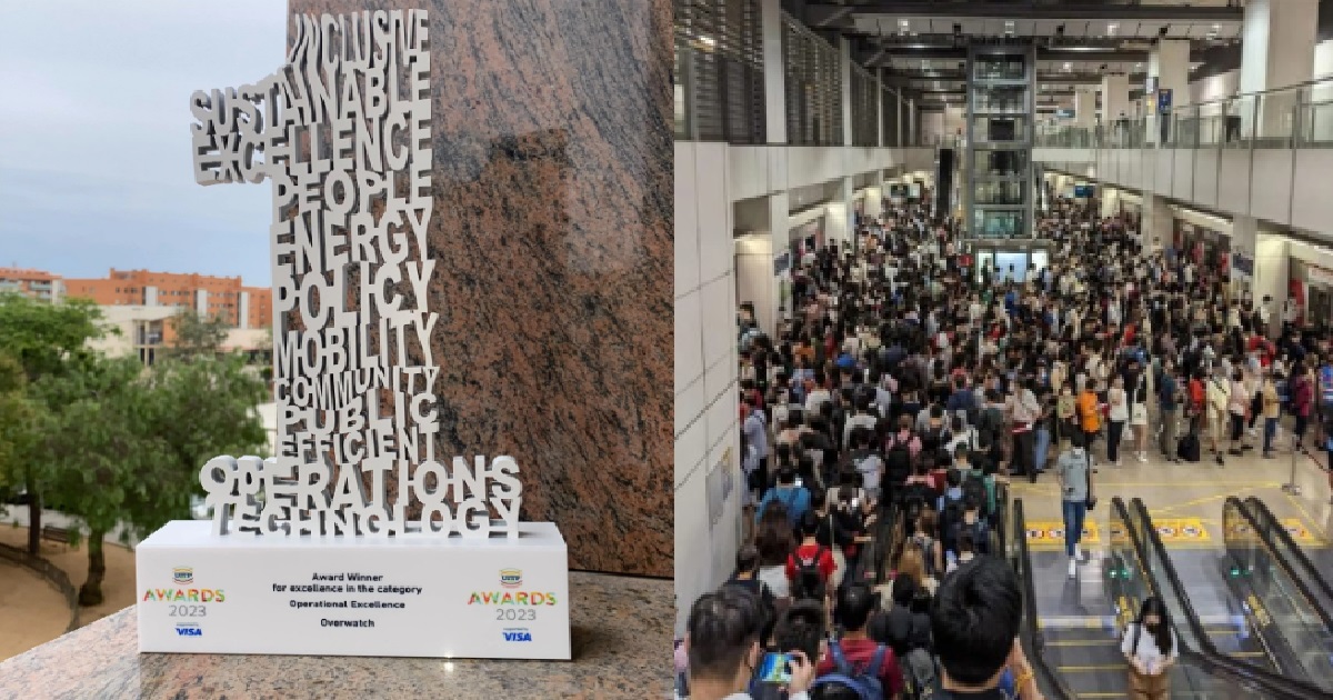 SMRT WINS AWARD FOR USING A.I TO MONITOR TRAIN SERVICES & MINIMISE DISRUPTIONS