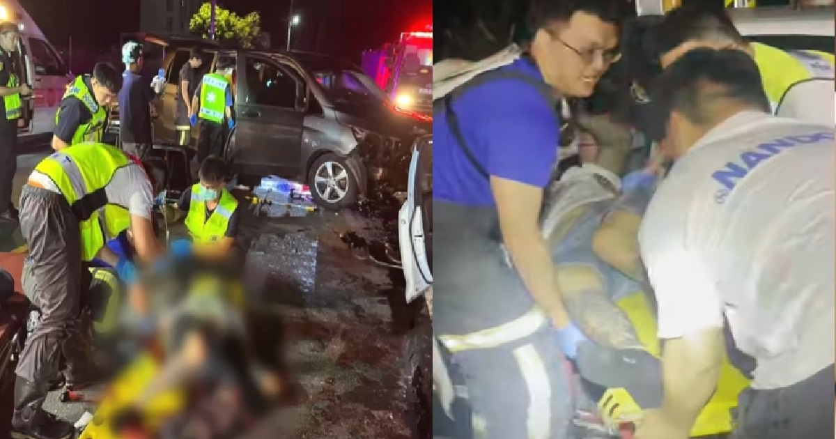 S’POREAN FAMILY INJURED IN TAIWAN AFTER CRAZY MAN DRIVES AGAINST TRAFFIC FLOW