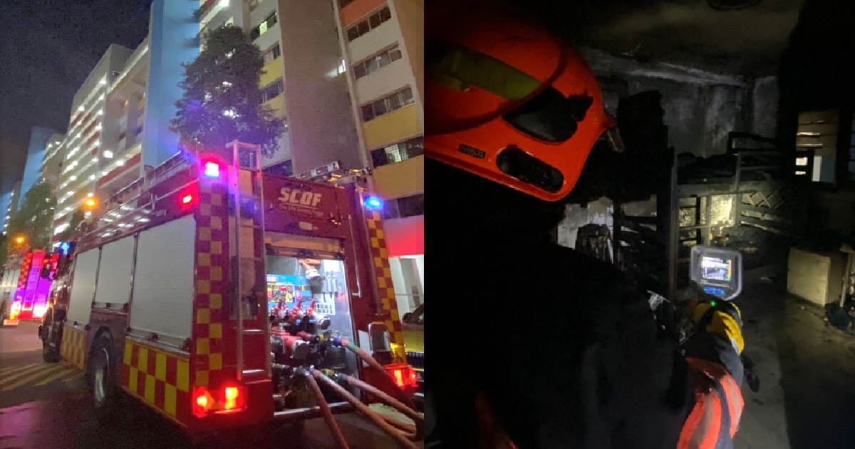 17 Y.O BOY DIED AFTER FIRE AT YISHUN HDB, FOUND UNCONSCIOUS INSIDE UNIT