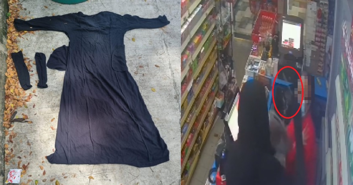 38 Y.O MAN ARMED WITH KNIFE, WORE A DRESS & TRIED TO ROB MINIMART @ TOA PAYOH