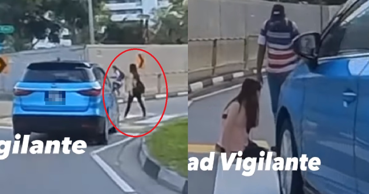WOMAN CROSSED ROAD BLINDLY WITHOUT LOOKING, HIT BY CAR THAT DIDN’T GIVE WAY