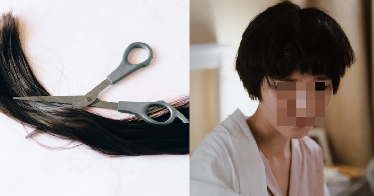WOMAN’S BF CUT HER HAIR WHILE SHE WAS SLEEPING AS A “PRANK”, LAUGH AS SHE CRIED