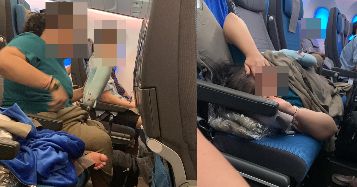 RUDE AND SMELLY PASSENGER ON PLANE, OTHER PASSENGERS DISGUSTED