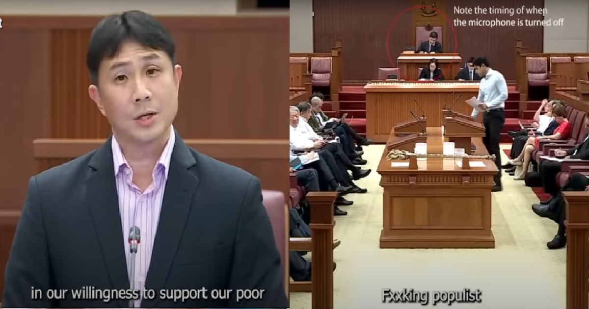 TAN CHUAN JIN CAUGHT MUTTERING F-WORD AFTER JAMUS LIM SPEECH, APOLOGISES FOR BEHAVIOUR